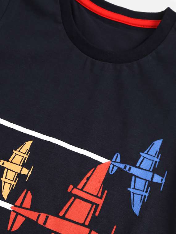 boys printed nightwear pajama set  - 18493152 -  Standard Image - 4