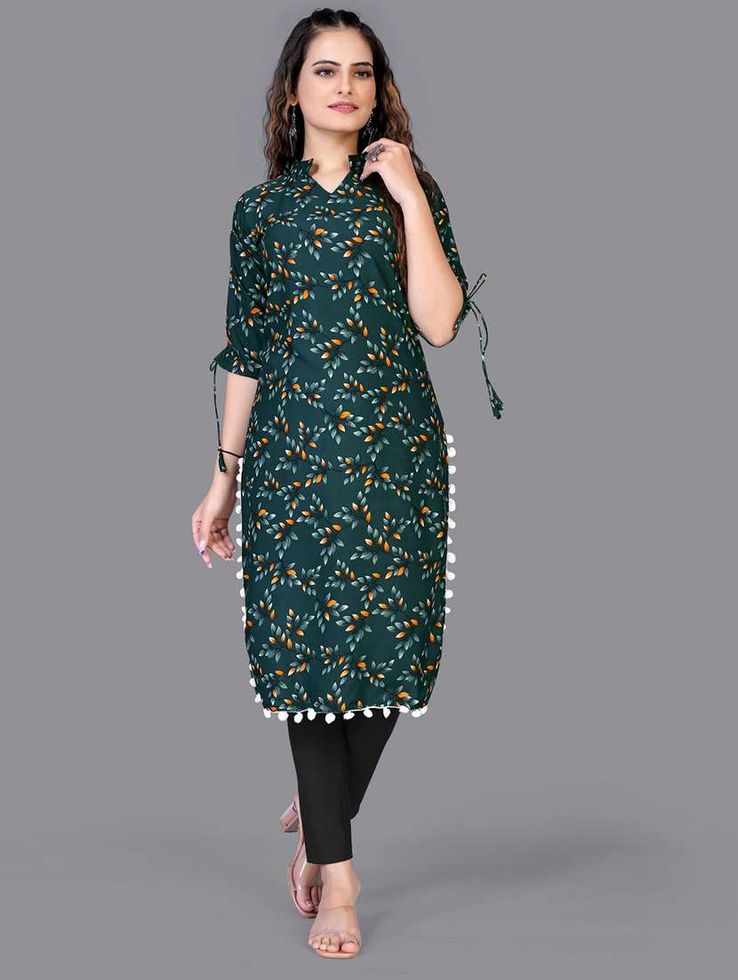 printed straight kurta 