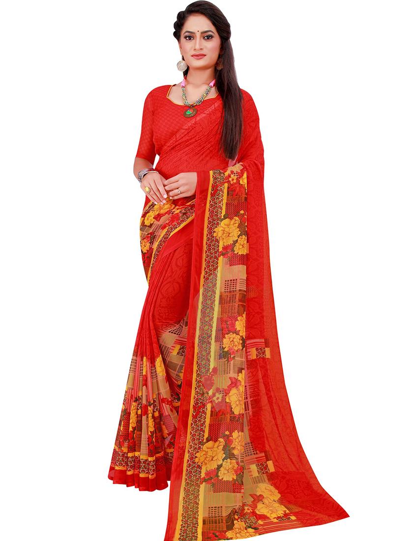 women's saree combo with blouse - 18500638 - Standard Image - 1
