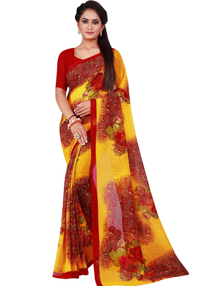 pack of 2 printed sarees - 18500674 -  Standard Image - 1