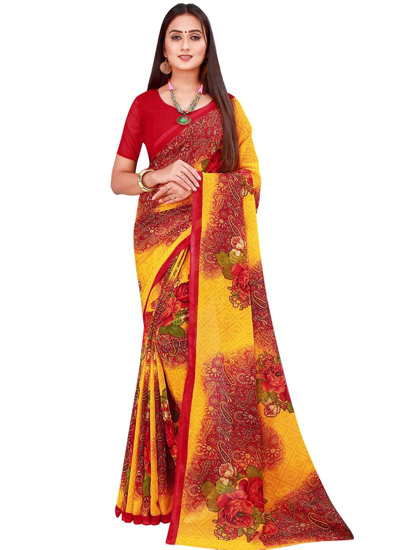 pack of 2 printed sarees - 18500730 -  Standard Image - 1
