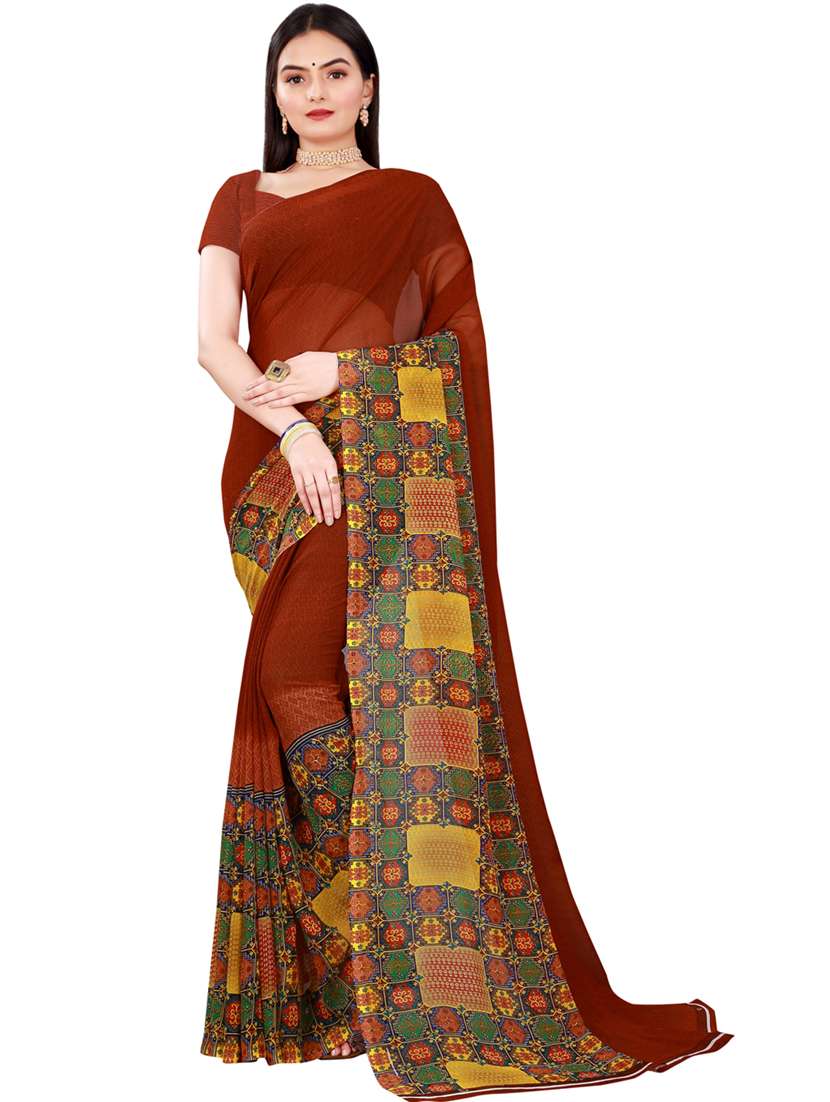 women's saree combo with blouse - 18500781 - Standard Image - 1