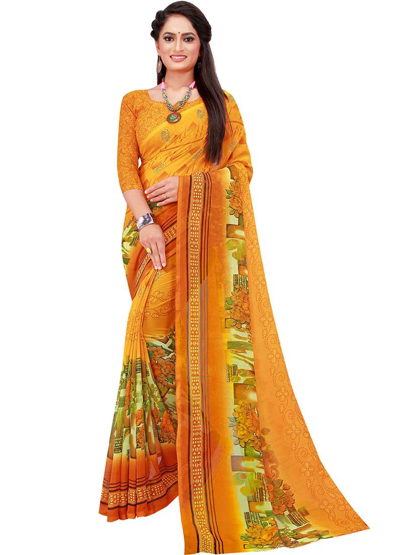 women's saree combo with blouse - 18500871 -  Standard Image - 1