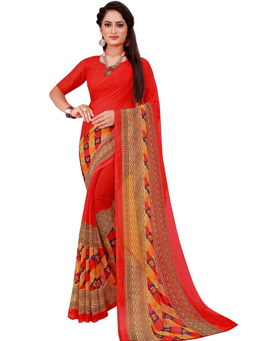 women's saree combo with blouse - 18500929 - Standard Image - 1
