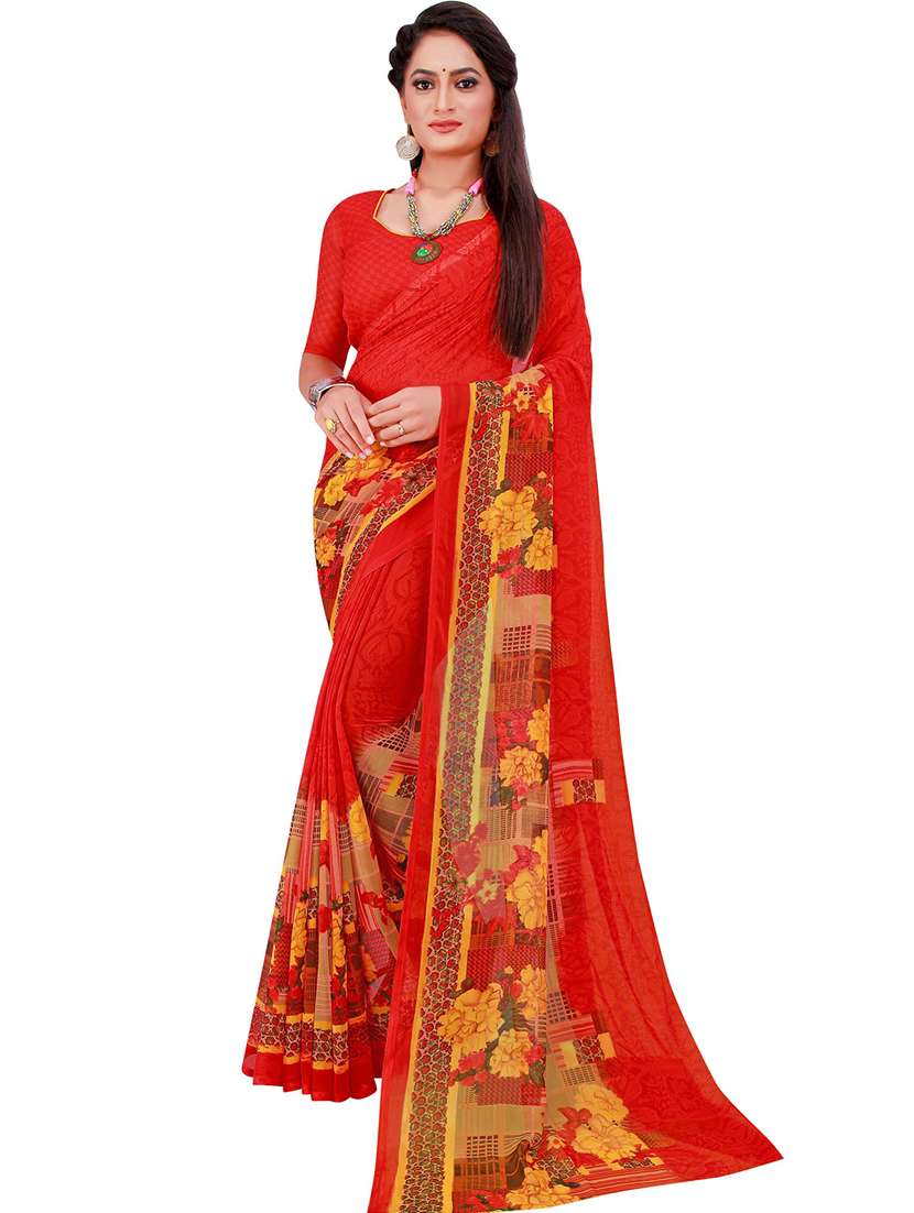 women's saree combo with blouse - 18500993 - Standard Image - 1