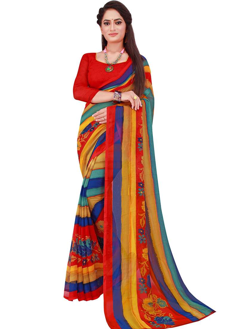 women's saree combo with blouse - 18501023 - Standard Image - 1