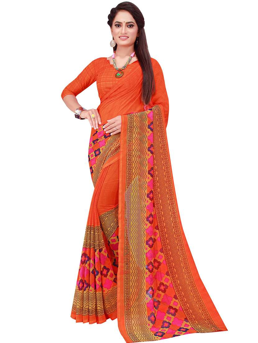 women's saree combo with blouse - 18501078 -  Standard Image - 1