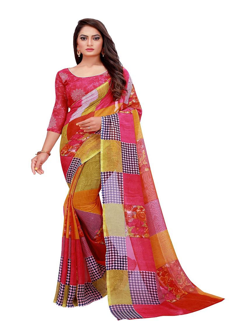 women's saree combo with blouse - 18501166 -  Standard Image - 1