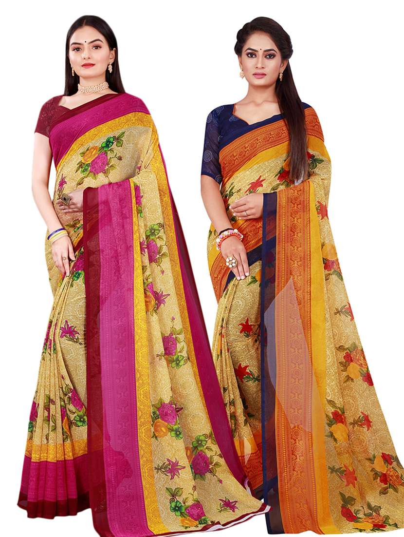 women's saree combo with blouse