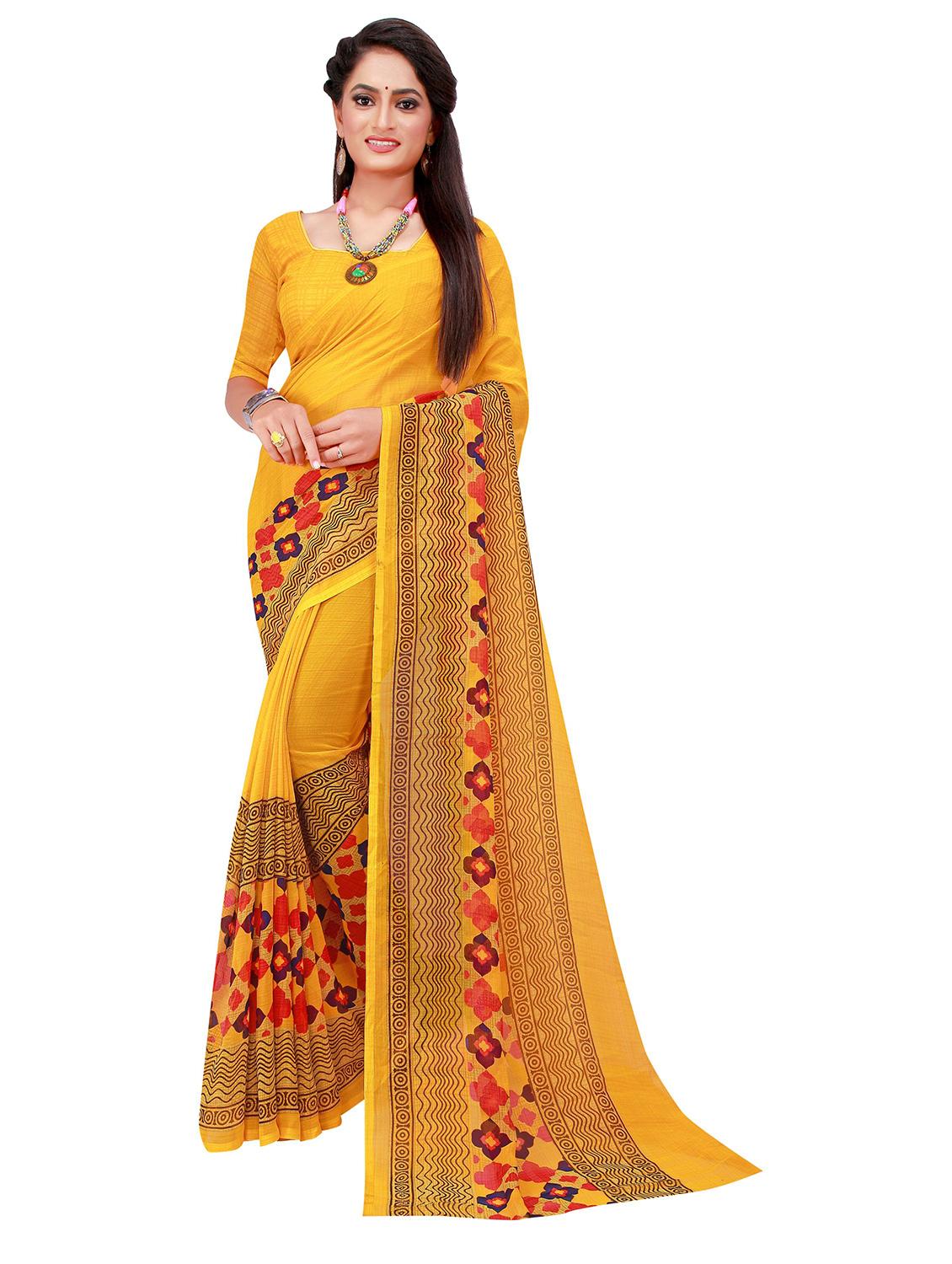women's saree combo with blouse - 18501173 - Standard Image - 1