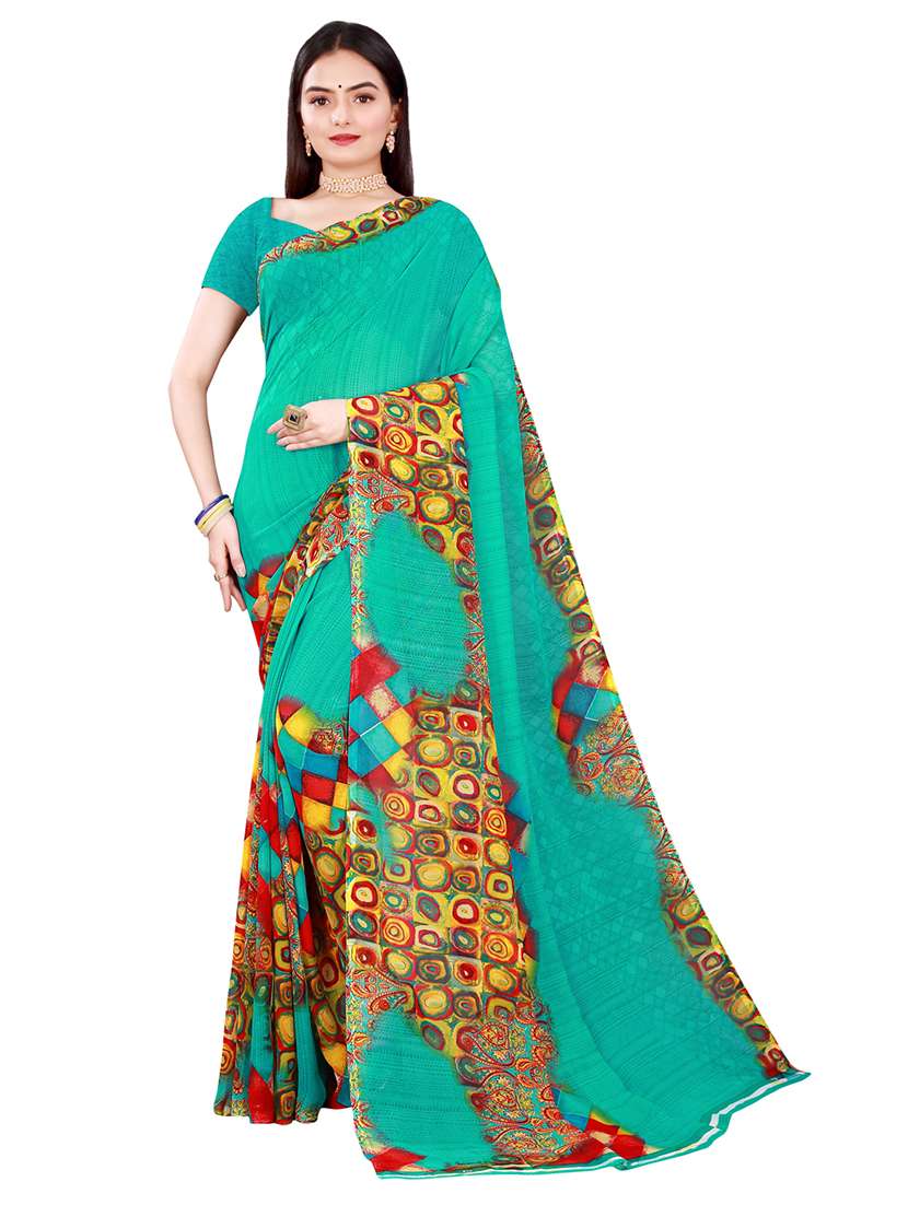women's saree combo with blouse - 18501197 -  Standard Image - 1