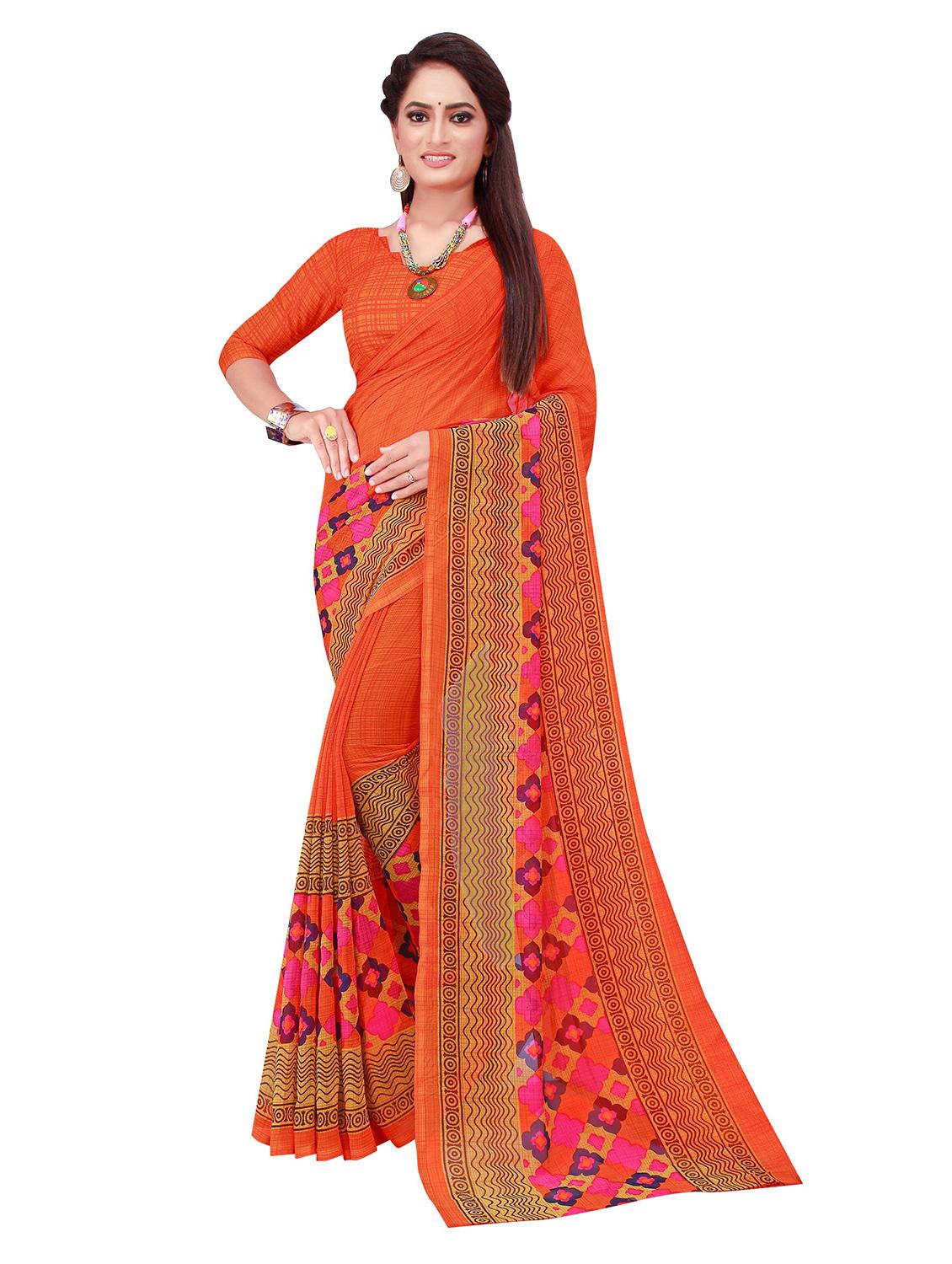 women's saree combo with blouse - 18501215 - Standard Image - 1