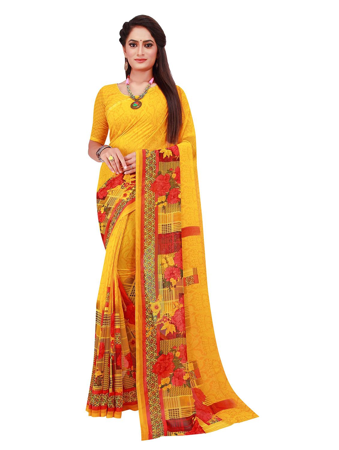 women's saree combo with blouse - 18501239 -  Standard Image - 1