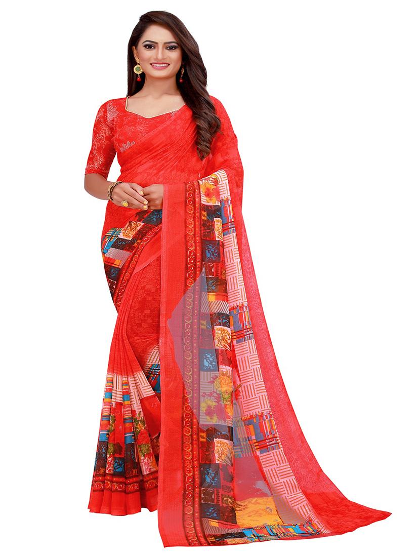 women's saree combo with blouse - 18501272 -  Standard Image - 1