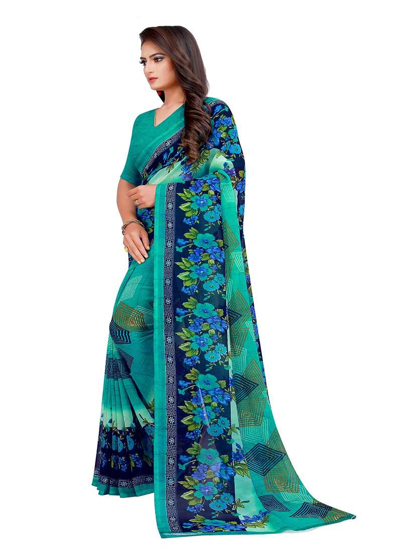 women's saree combo with blouse - 18501396 -  Standard Image - 1