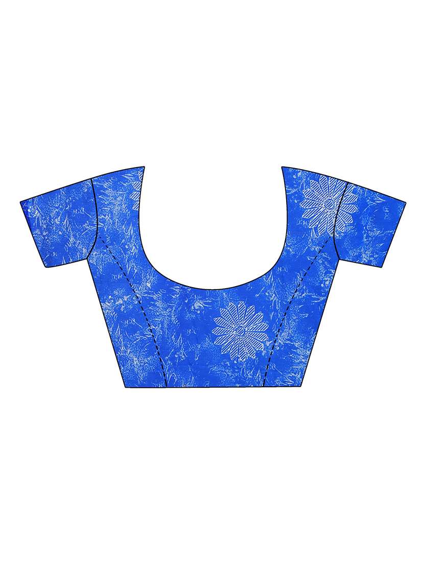 pack of 2 printed sarees with blouse - 18501495 - Standard Image - 4