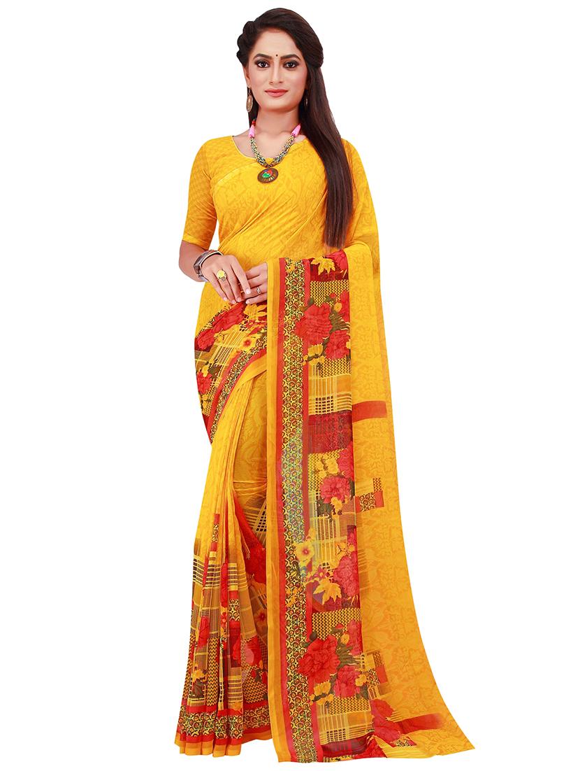women's saree combo with blouse - 18501513 - Standard Image - 1
