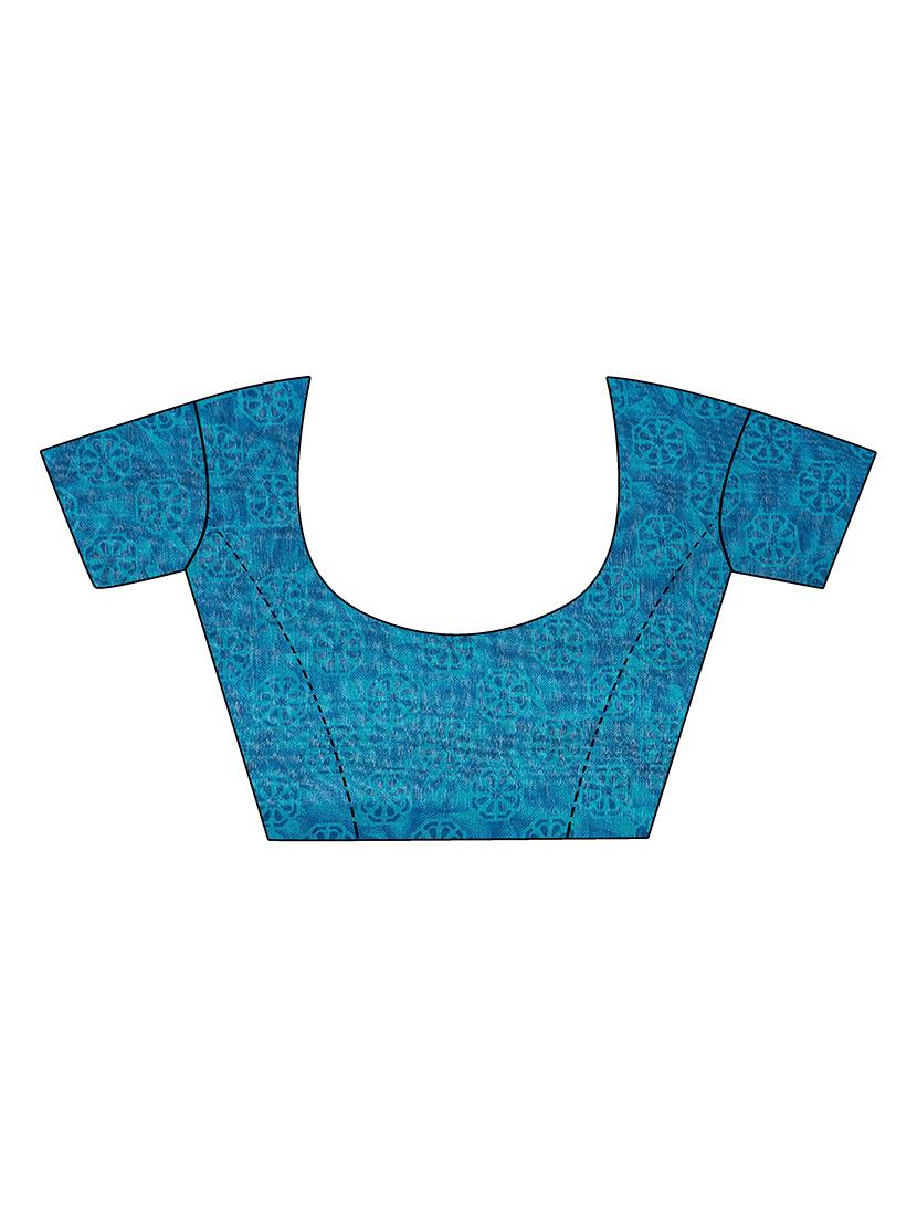women's saree combo with blouse - 18501513 - Standard Image - 4