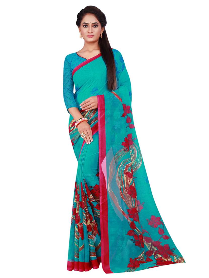 pack of 2 printed sarees - 18501545 -  Standard Image - 1