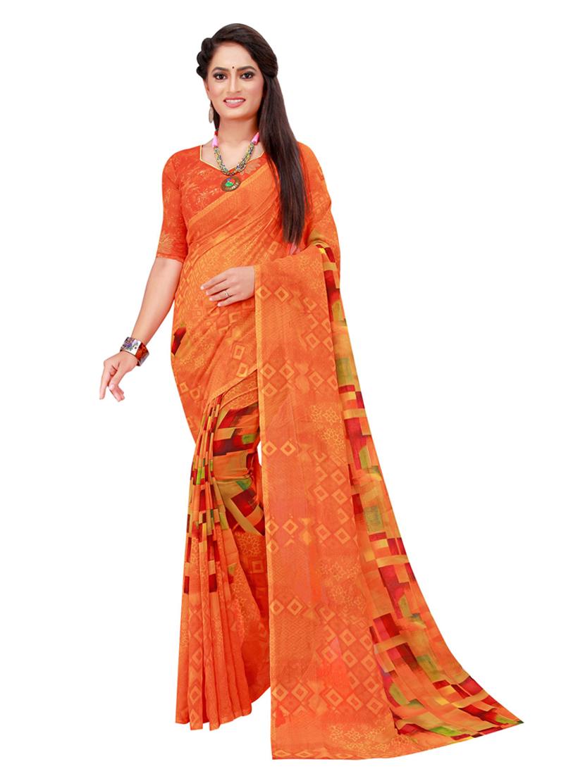 pack of 2 printed sarees - 18501553 - Standard Image - 1