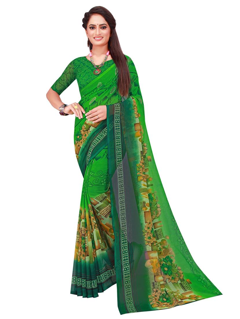 women's saree combo with blouse - 18501644 - Standard Image - 1