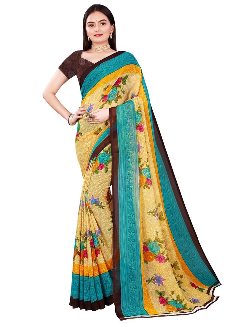 women's saree combo with blouse - 18501672 -  Standard Image - 1