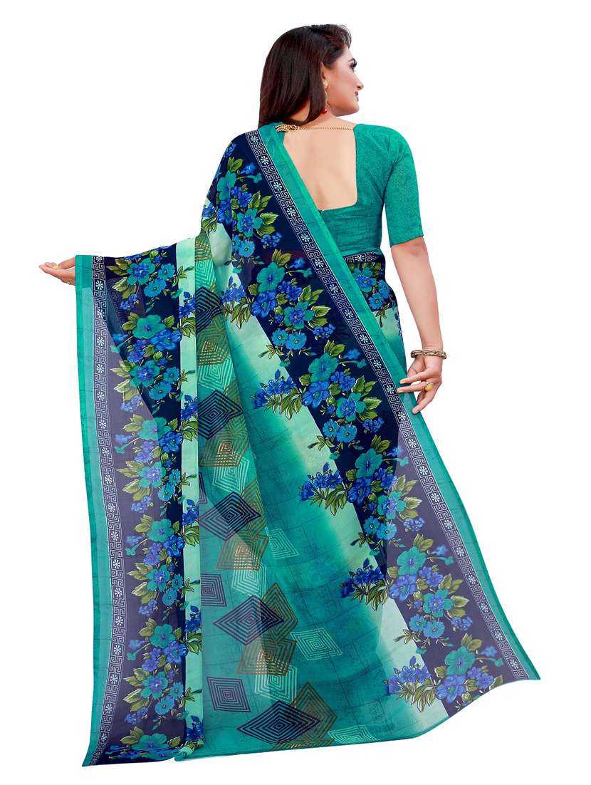 women's saree combo with blouse - 18501672 -  Standard Image - 4