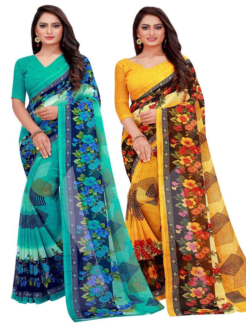 women's saree combo with blouse