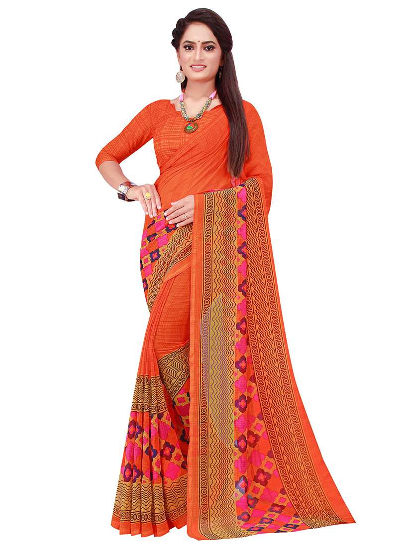 women's saree combo with blouse - 18501839 -  Standard Image - 1