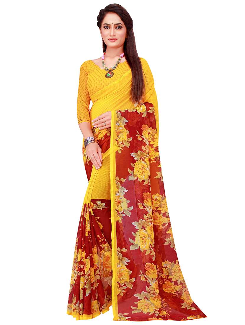 women's saree combo with blouse - 18501856 -  Standard Image - 1