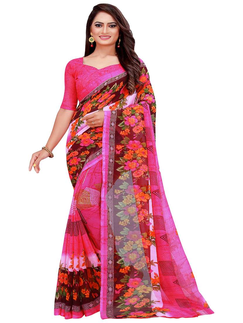 women's saree combo with blouse - 18501873 -  Standard Image - 1