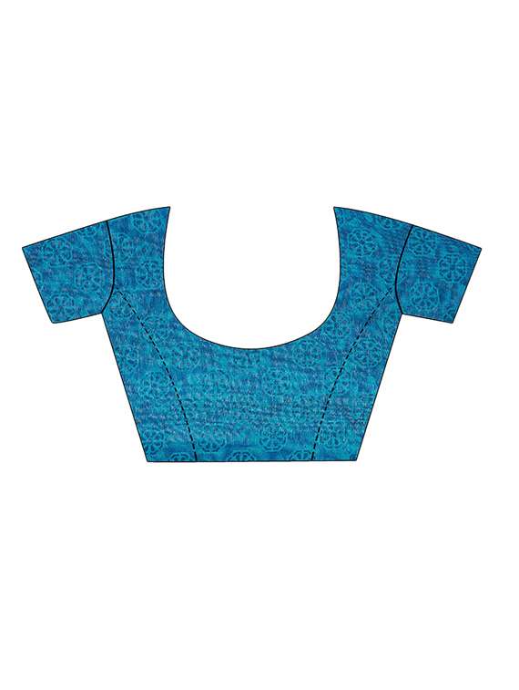 women's saree combo with blouse - 18502113 - Standard Image - 4