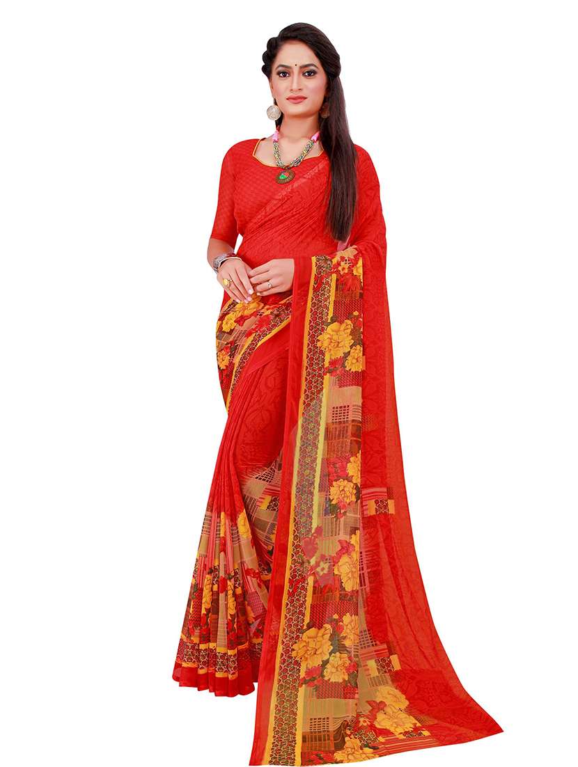 women's saree combo with blouse - 18502166 -  Standard Image - 1