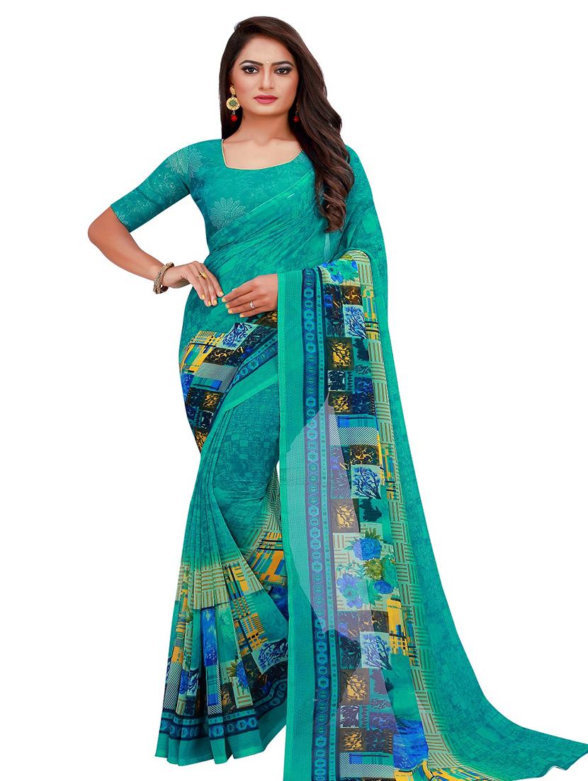pack of 2 printed sarees - 18502196 -  Standard Image - 1