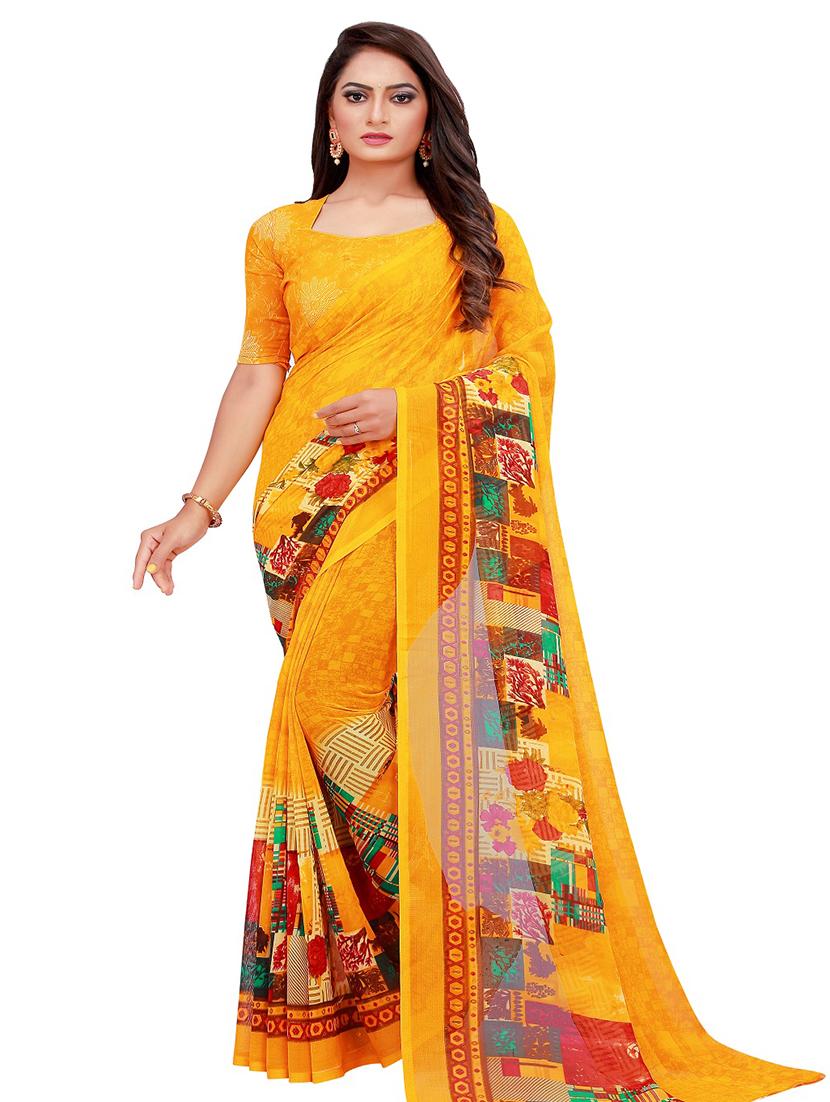 women's saree combo with blouse - 18502216 -  Standard Image - 1