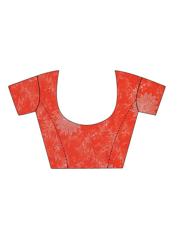 pack of 2 printed sarees with blouse - 18502237 - Standard Image - 4