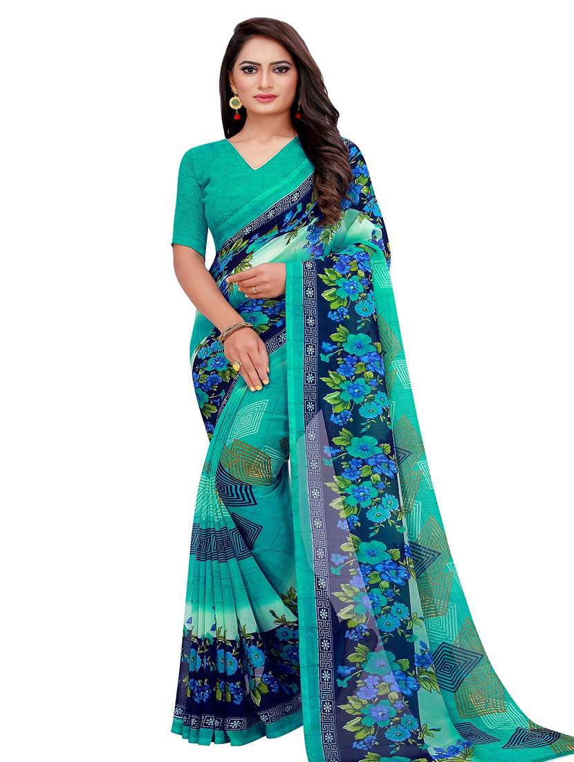 women's saree combo with blouse - 18502352 -  Standard Image - 1