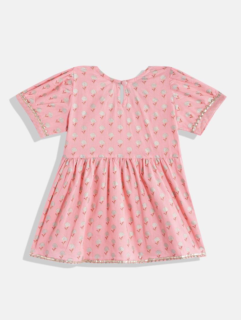 girls pink floral kurta sharara set - 18502406 - Standard Image - 1