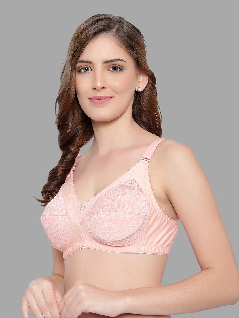 lace detailed non padded regular bra - 18503837 - Standard Image - 1