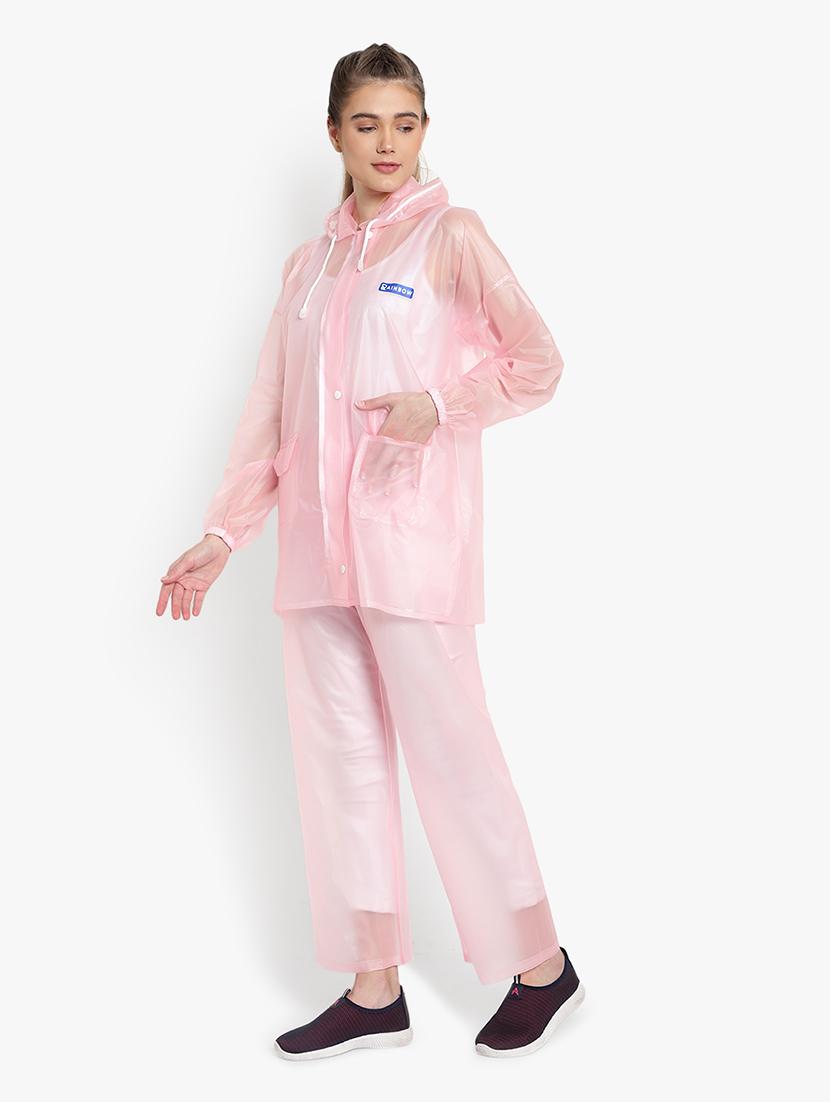 solid hooded rain suit set - 18503981 - Standard Image - 1