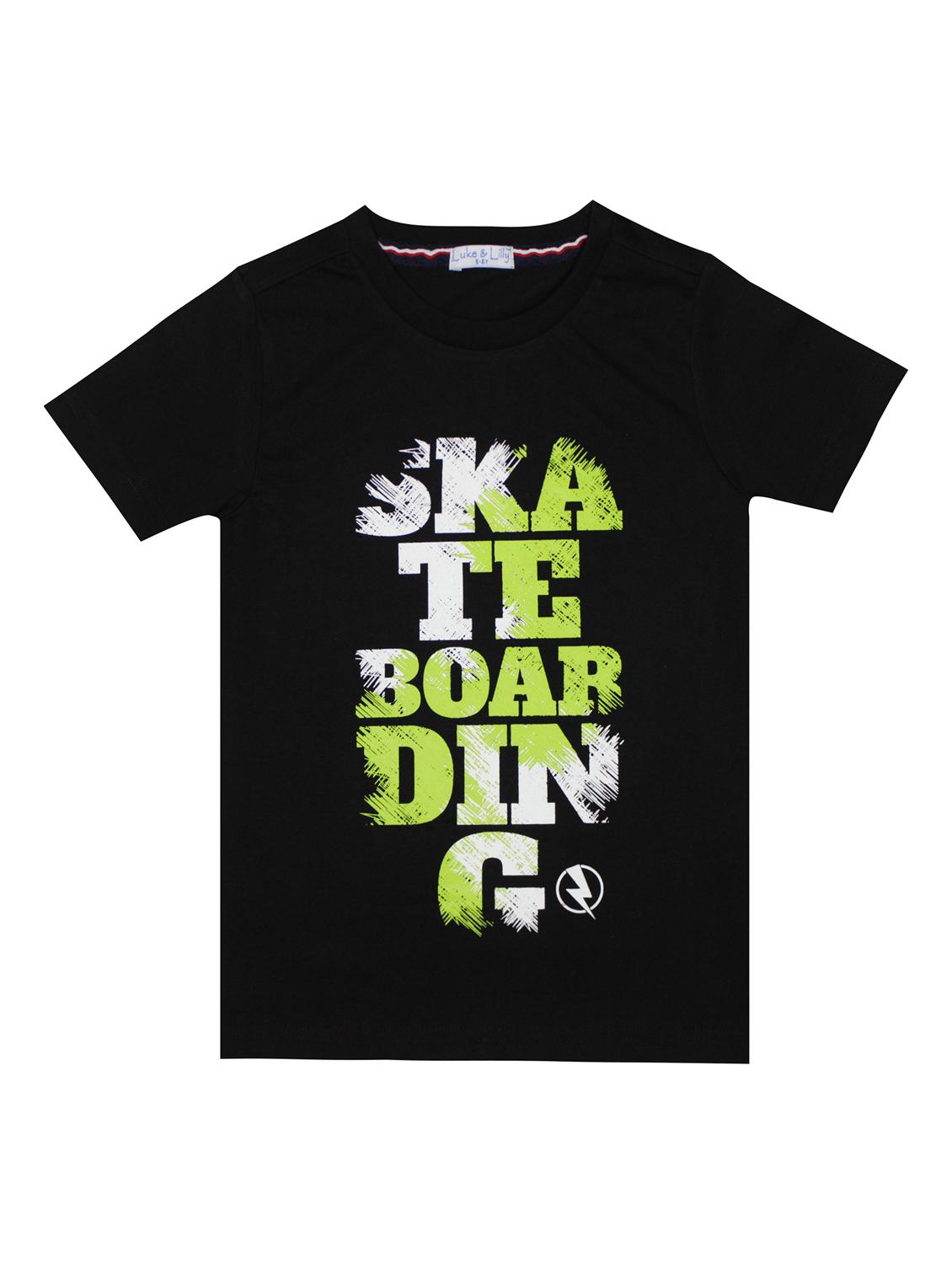 boys typography print t-shirt & jogger set - 18504634 -  Standard Image - 1