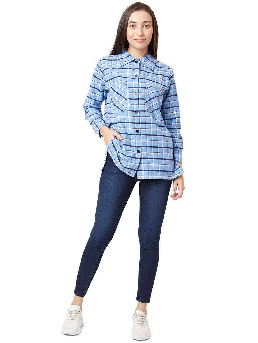 Long Sleeved Checkered Shirt 