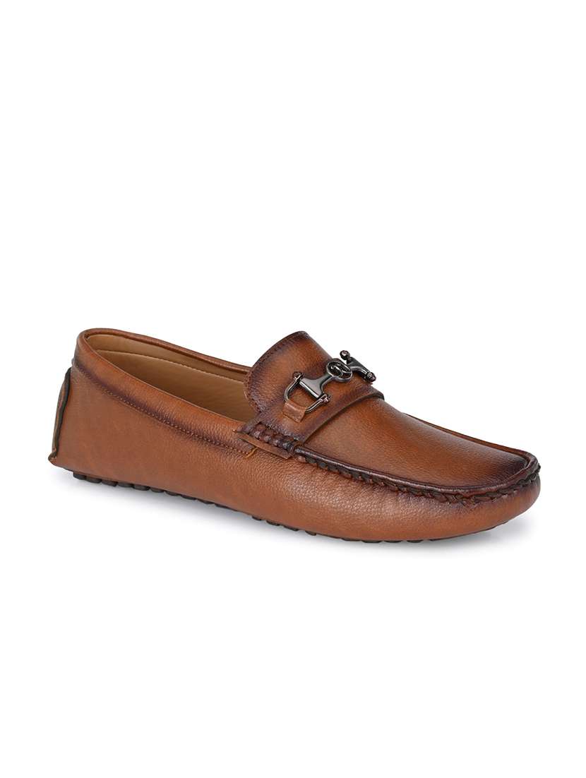 men slip on horsebit loafers