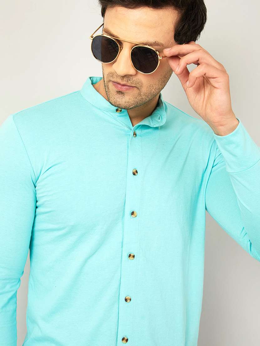 mens solid casual shirt - 18507422 -  Standard Image - 1