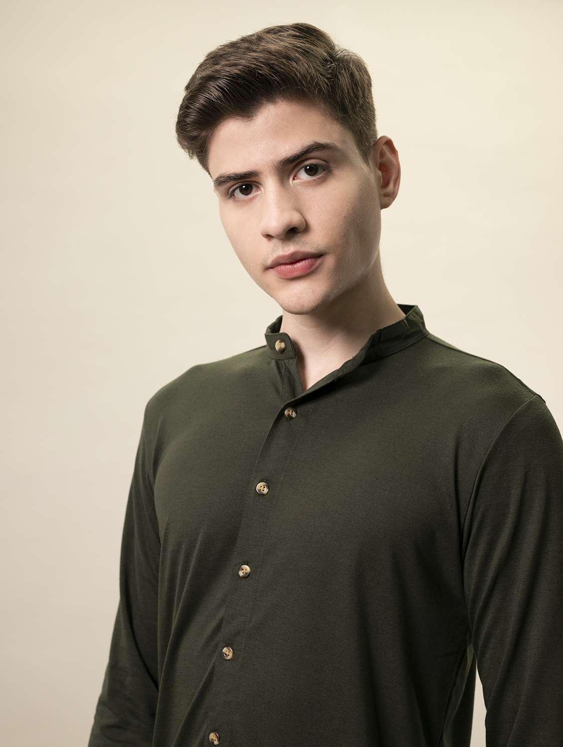 mens solid casual shirt - 18507443 -  Standard Image - 4