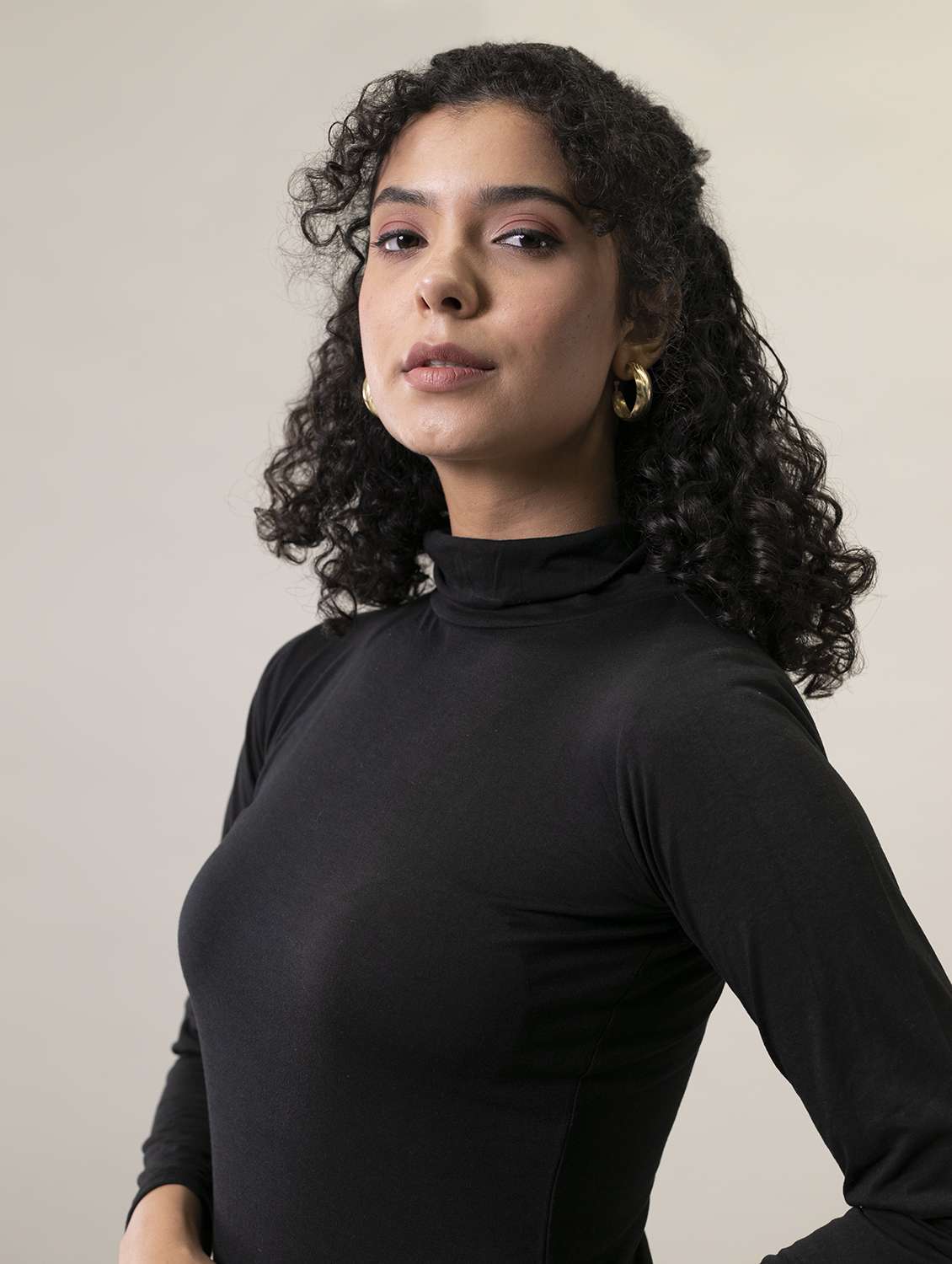 women's straight turtle neck top - 18507743 -  Standard Image - 4