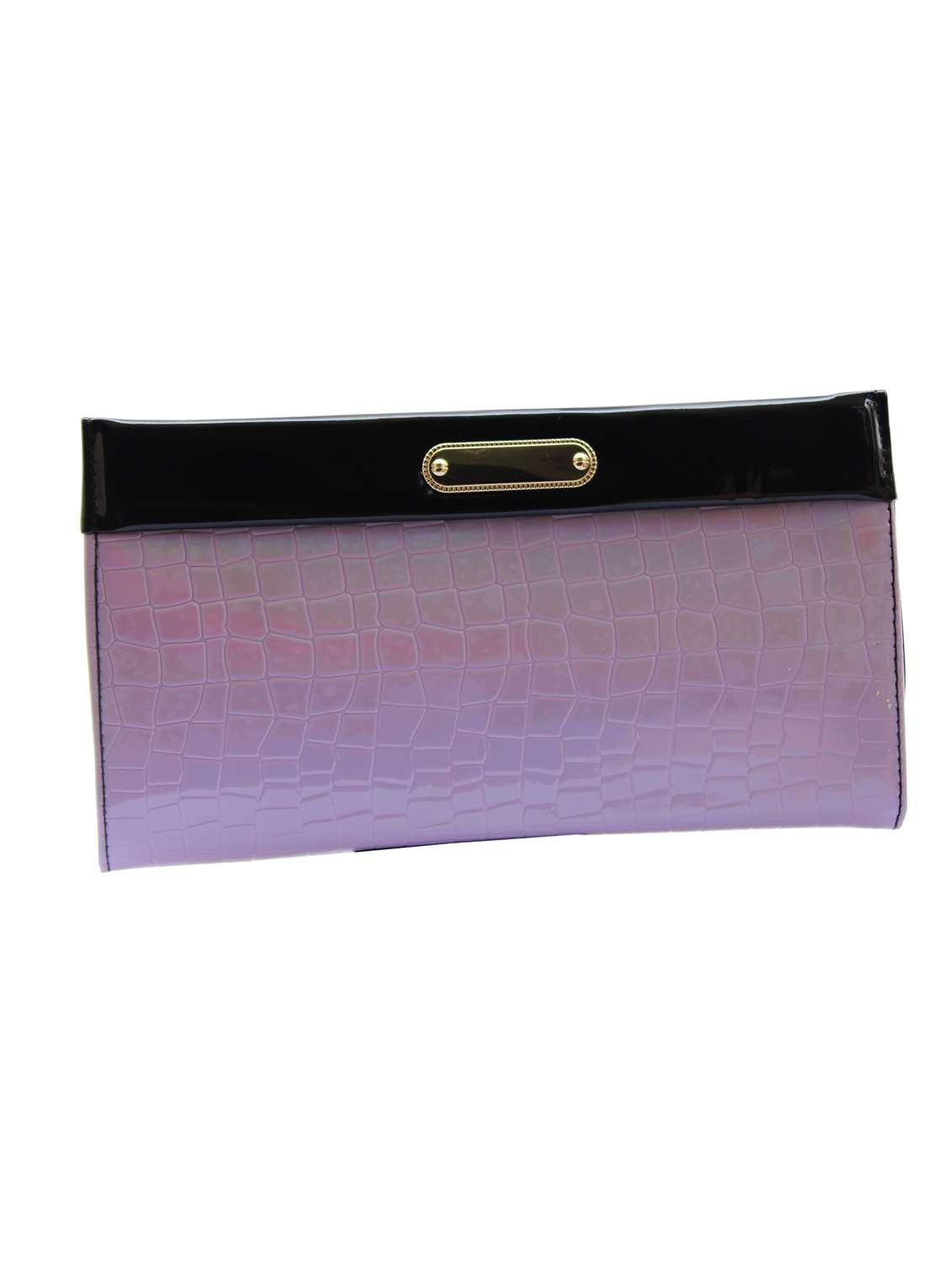 purple leatherette (pu) regular clutch - 18507908 -  Standard Image - 1