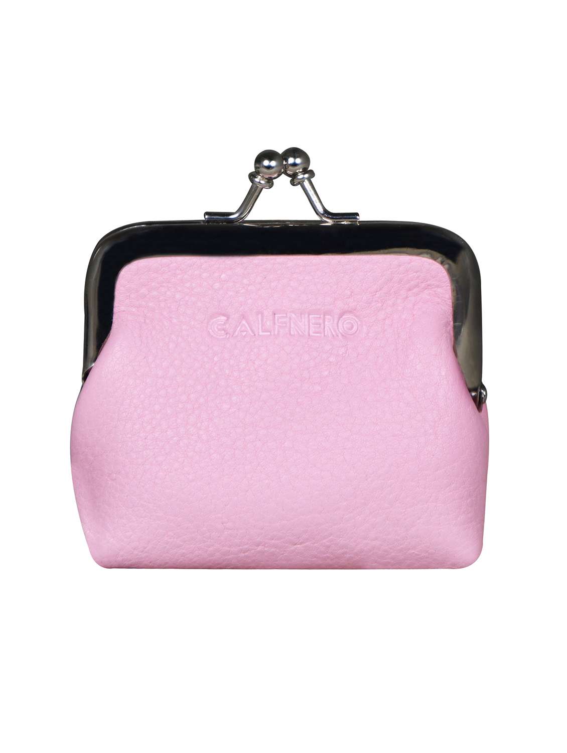pink solid structured clutch