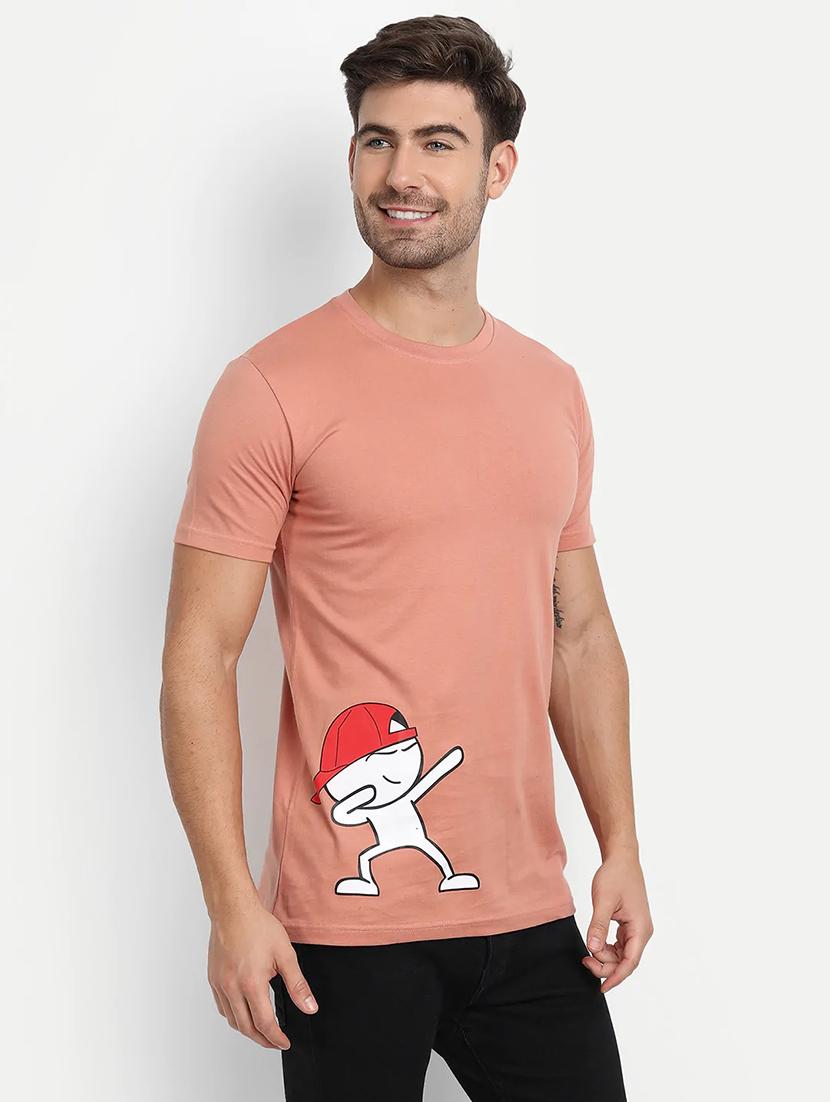 men placement print short sleeve t-shirt - 18509819 -  Standard Image - 1