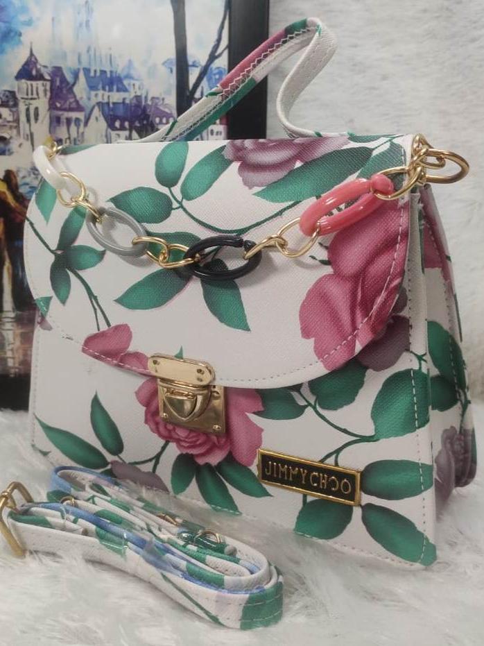 flower sling bag with push lock - 18509825 - Standard Image - 1